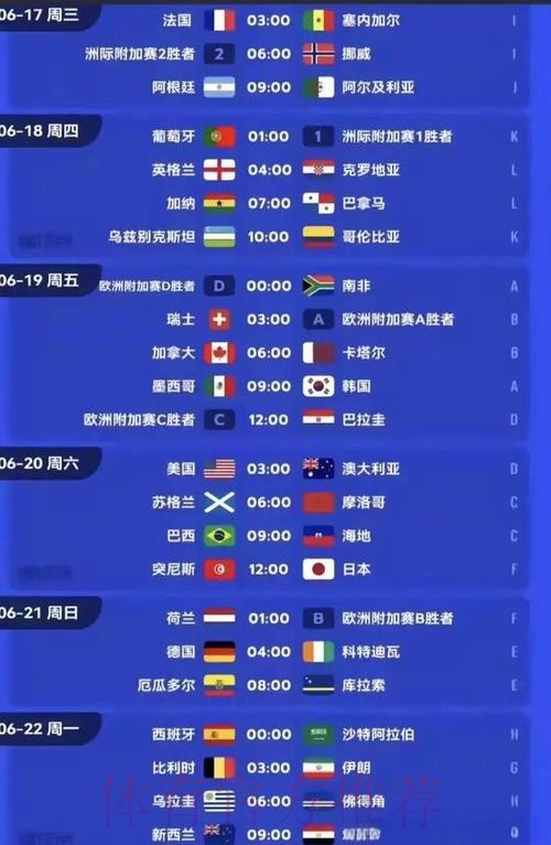 2026世界杯北美什么时候开始